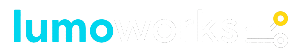 lumoworks logo transparent white